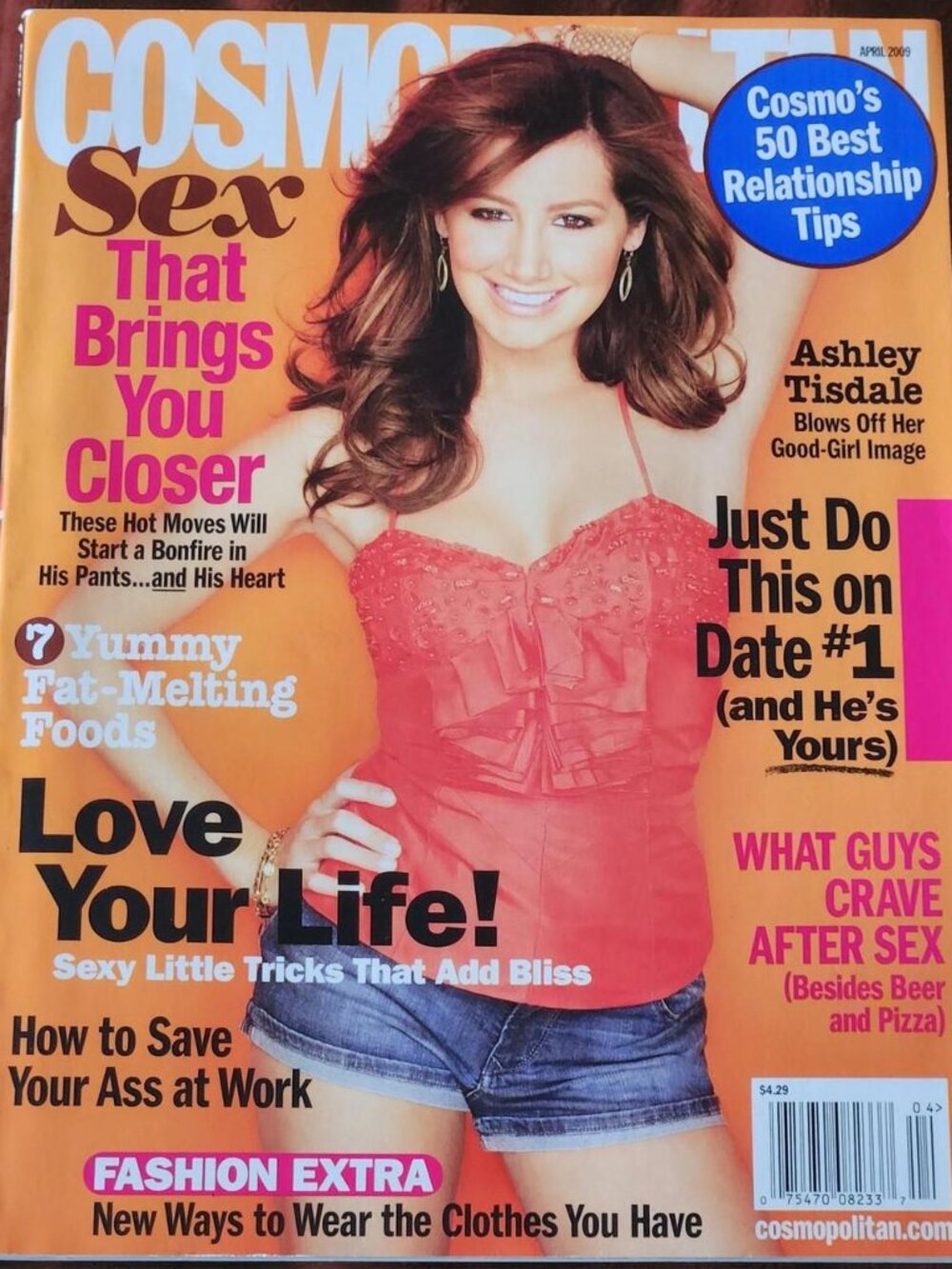 Cosmopolitan Magazine - April 2009 - Ashley Tisdale